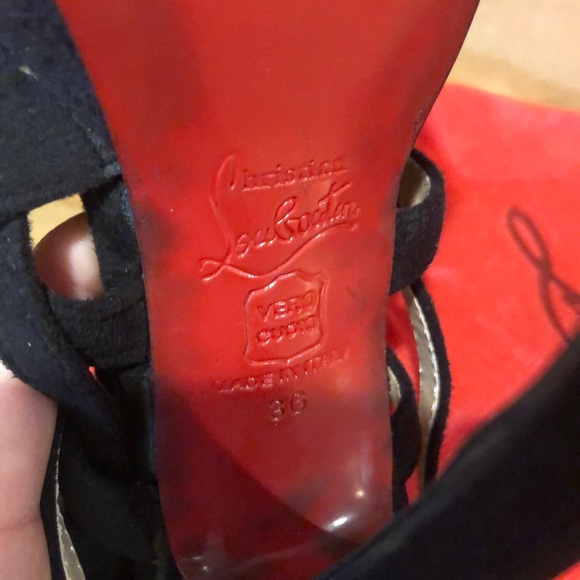 Black Strappy Heels - Picture 5 of 5